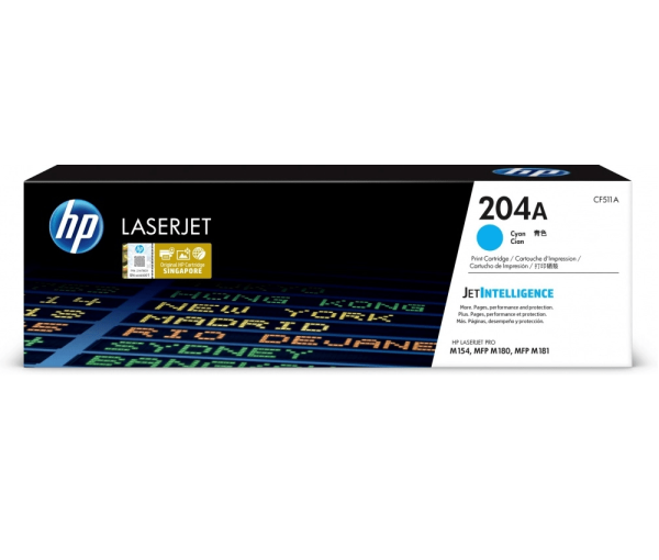 Toner HP 204A Cyan CF511A M154, M180, M181