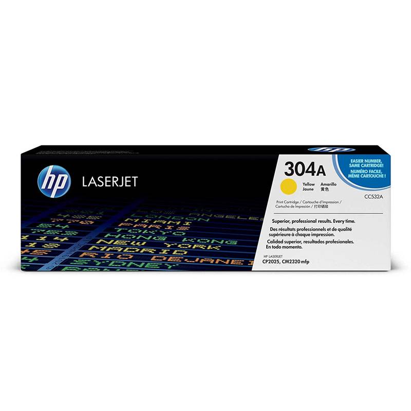 Toner-HP-304A-Yellow-CC532A-1.jpg Toner HP 304A Yellow CC532A Para CP2025, CP2020 - Imagen 1