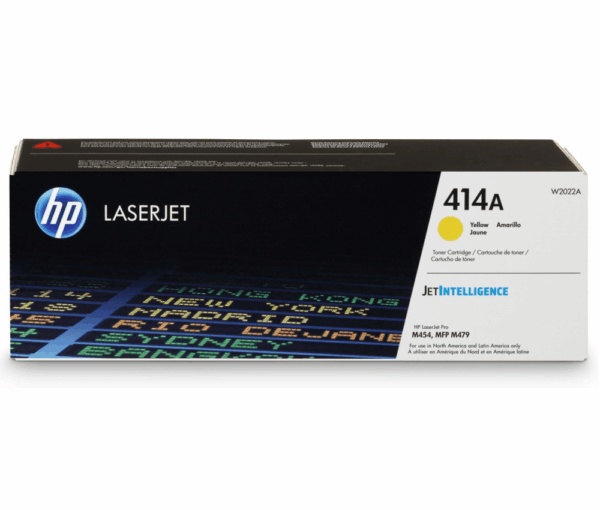 Toner HP 414A Amarillo W2022A