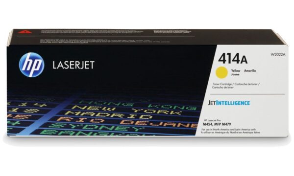 Toner HP 414A Amarillo W2022A