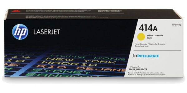 Toner HP 414A Amarillo W2022A