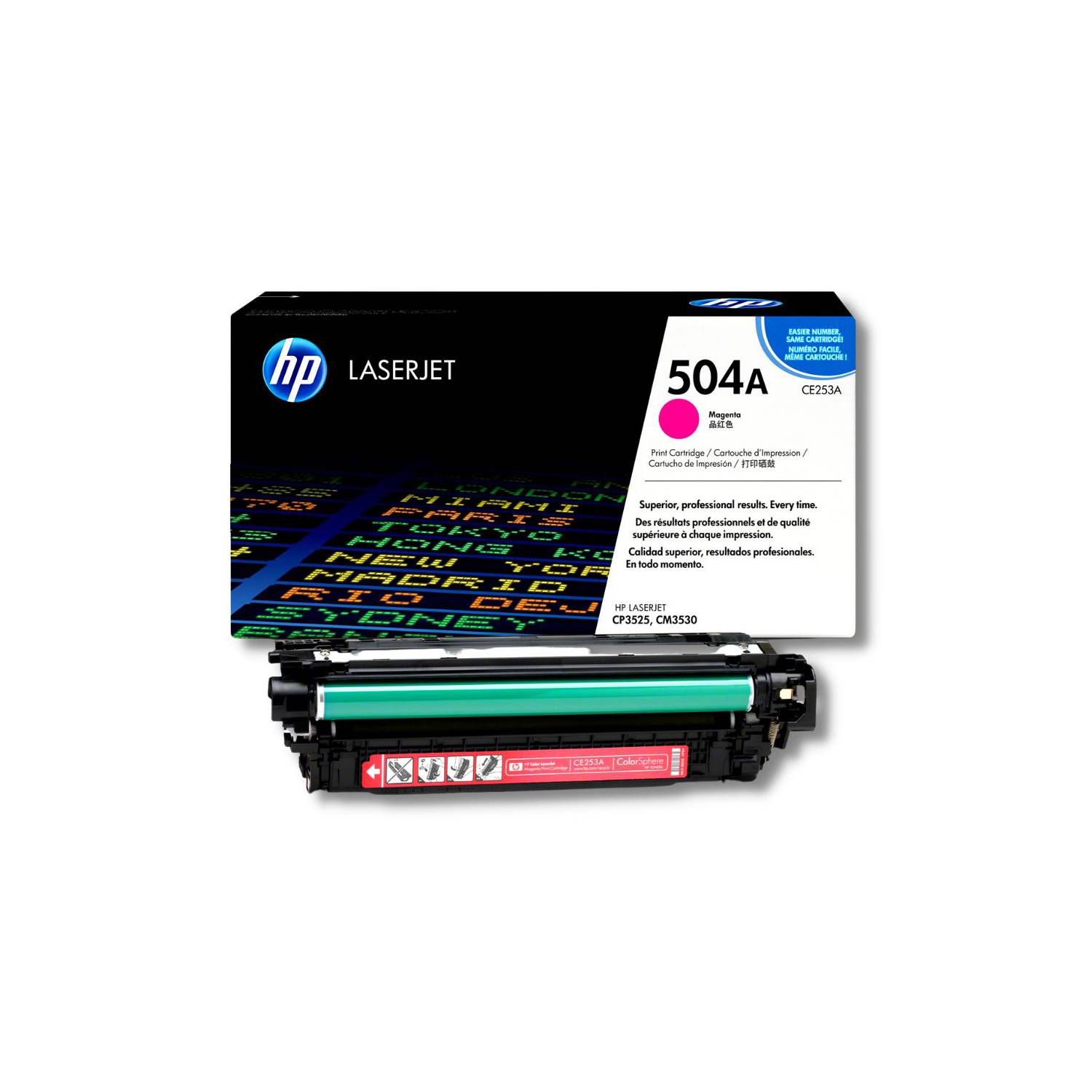 Toner-HP-504A-Magenta-CE253A.jpg Toner HP 504A Magenta CE253A Para CP3520, CP3525 - Imagen 1
