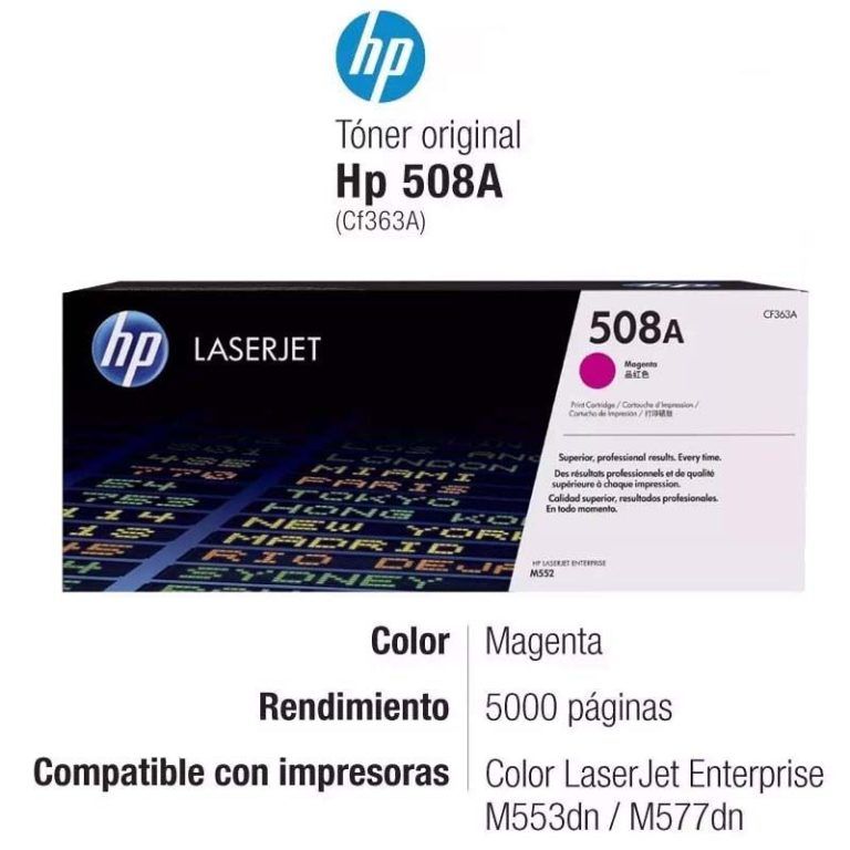 Toner HP 508A Magenta CF363A