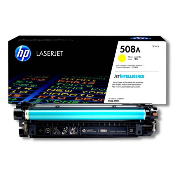 Toner HP 508A Yellow CF362A M552, M553, M577 - Imagen 2