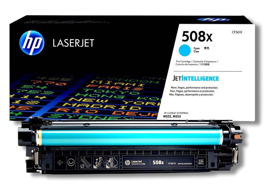 Toner HP 508X Cyan CF361X Toner HP 508X Cyan CF361X