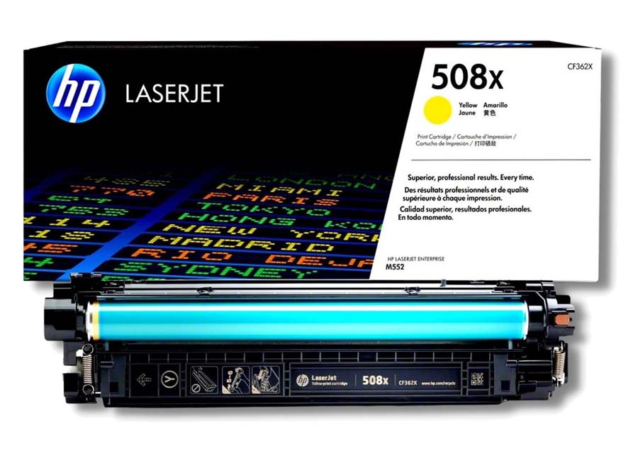 Toner HP 508X Yellow CF362X Toner HP 508X Yellow CF362X