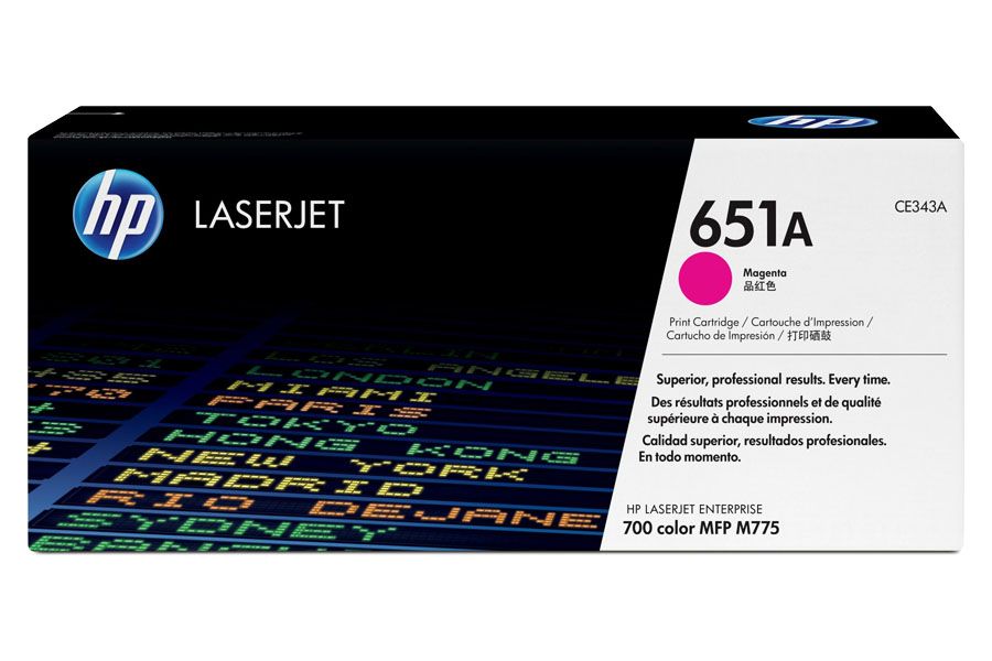 Toner HP 651A Magenta CE343A Toner HP 651A Magenta CE343A