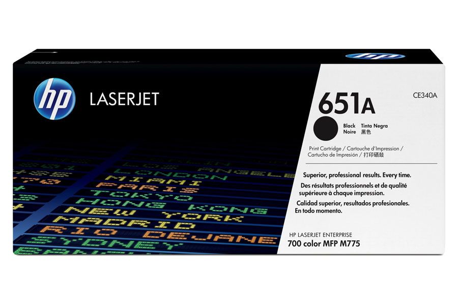 Toner HP 651A Negro CE340A Toner HP 651A Negro CE340A