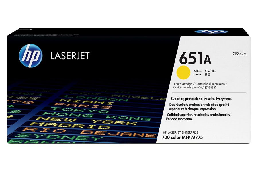 Toner HP 651A Yellow CE342A Toner HP 651A Yellow CE342A