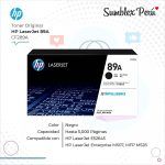 Toner Original HP 89A Negro CF289A Para M507, MFP M528