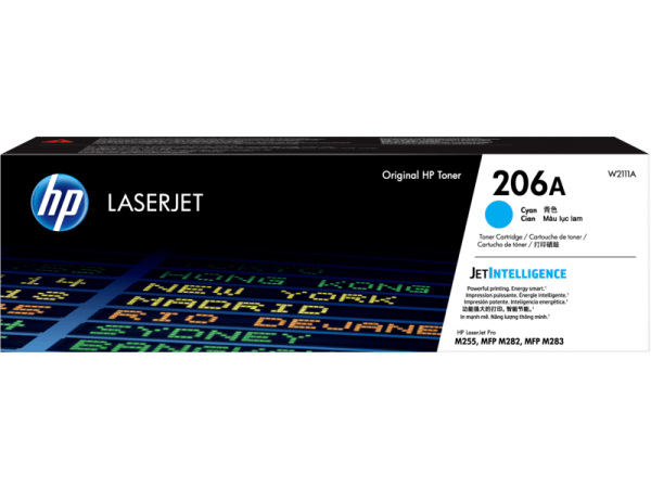 Toner HP 206A Cyan W2111A Para M255, M283 - Imagen 2