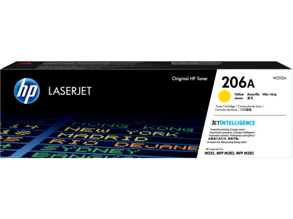 Toner HP 206A Yellow W2112A Para M255, M283 - Imagen 2