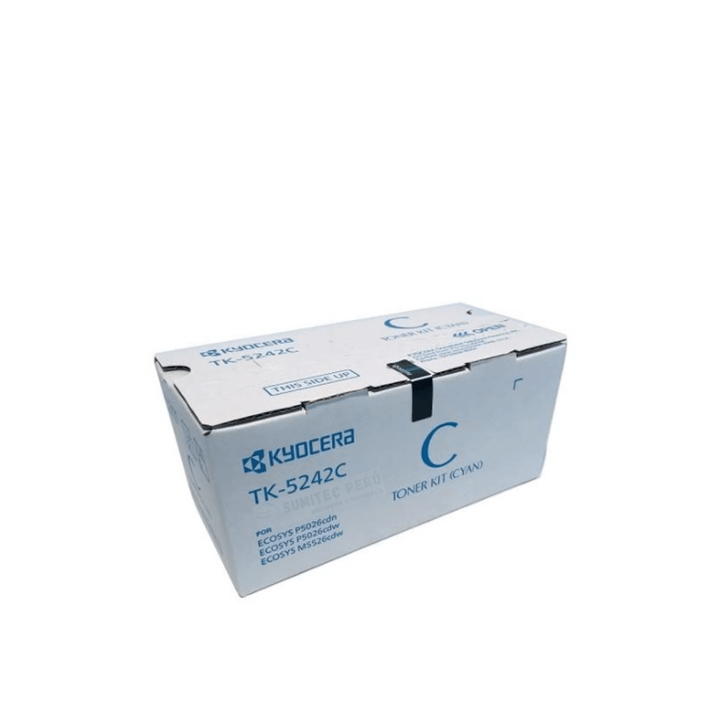 Toner-Kyocera-TK-5242C-Cyan.png Toner Kyocera TK-5242C Cyan - Imagen 1