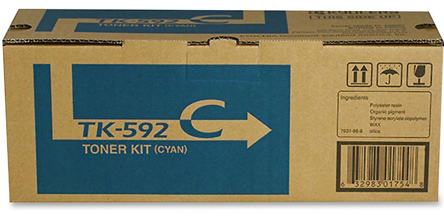 Toner-Kyocera-TK-592C-Cyan.jpg Toner Kyocera TK-592C Cyan - Imagen 1