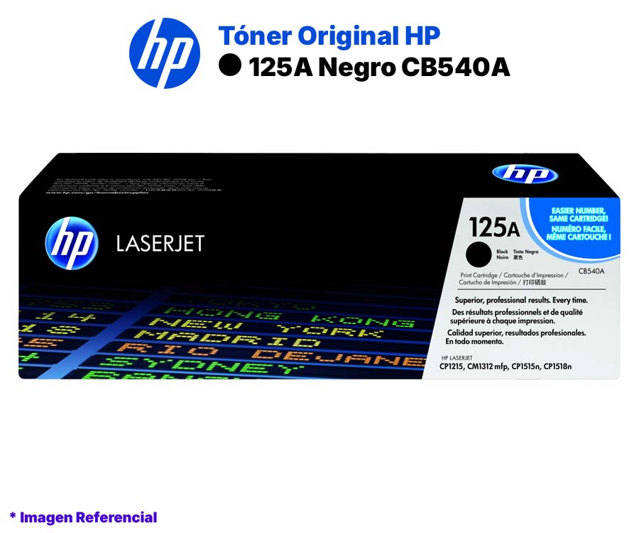 Toner Original HP 125A Negro CB540A Toner Original HP 125A Negro CB540A