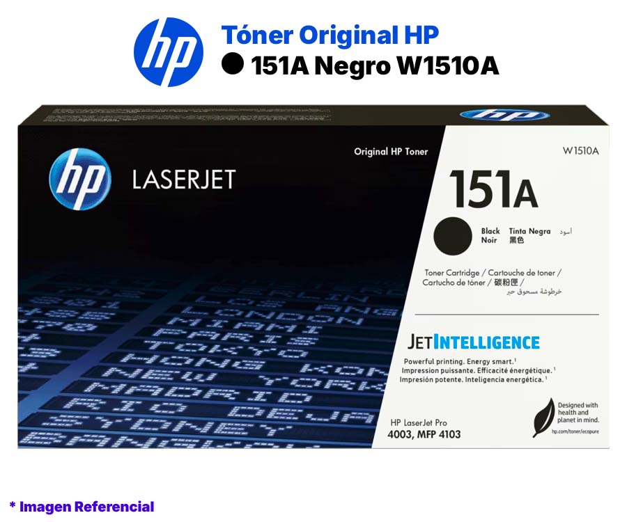 Toner Original HP 151A Negro W1510A Toner Original HP 151A Negro W1510A