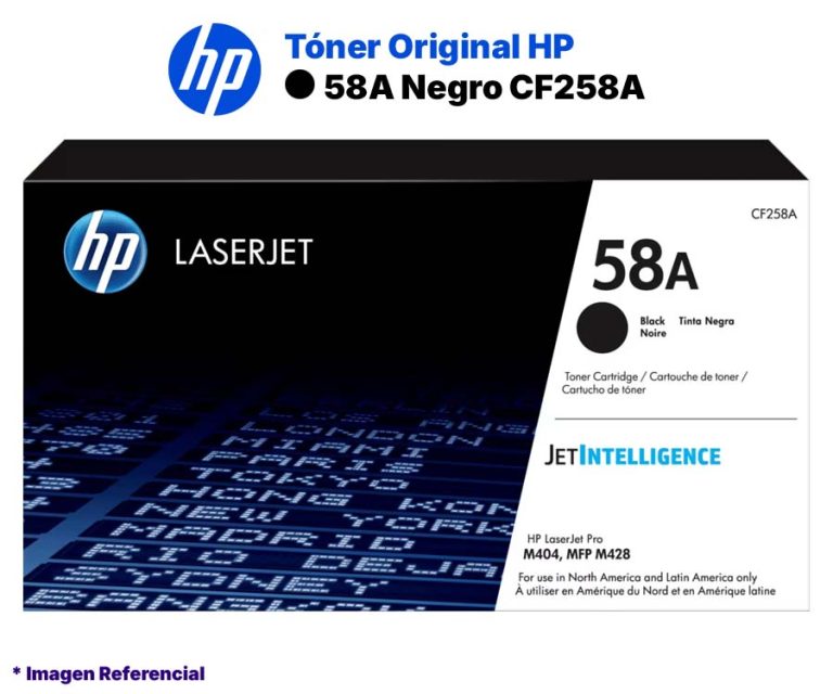 Toner Original HP 58A Negro CF258A
