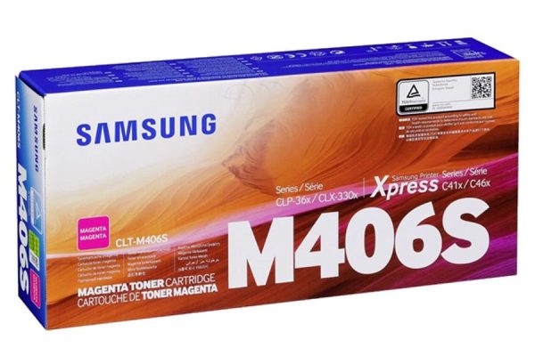 Toner Samsung CLT-M406S Magenta SU256A CLP-360, C410W - Imagen 2