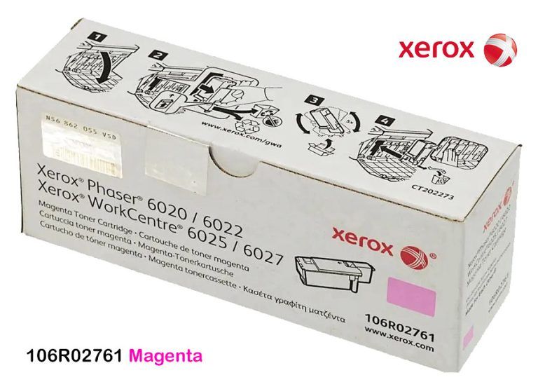 Toner Xerox 106R02761 Magenta PH 6020 WC 6027