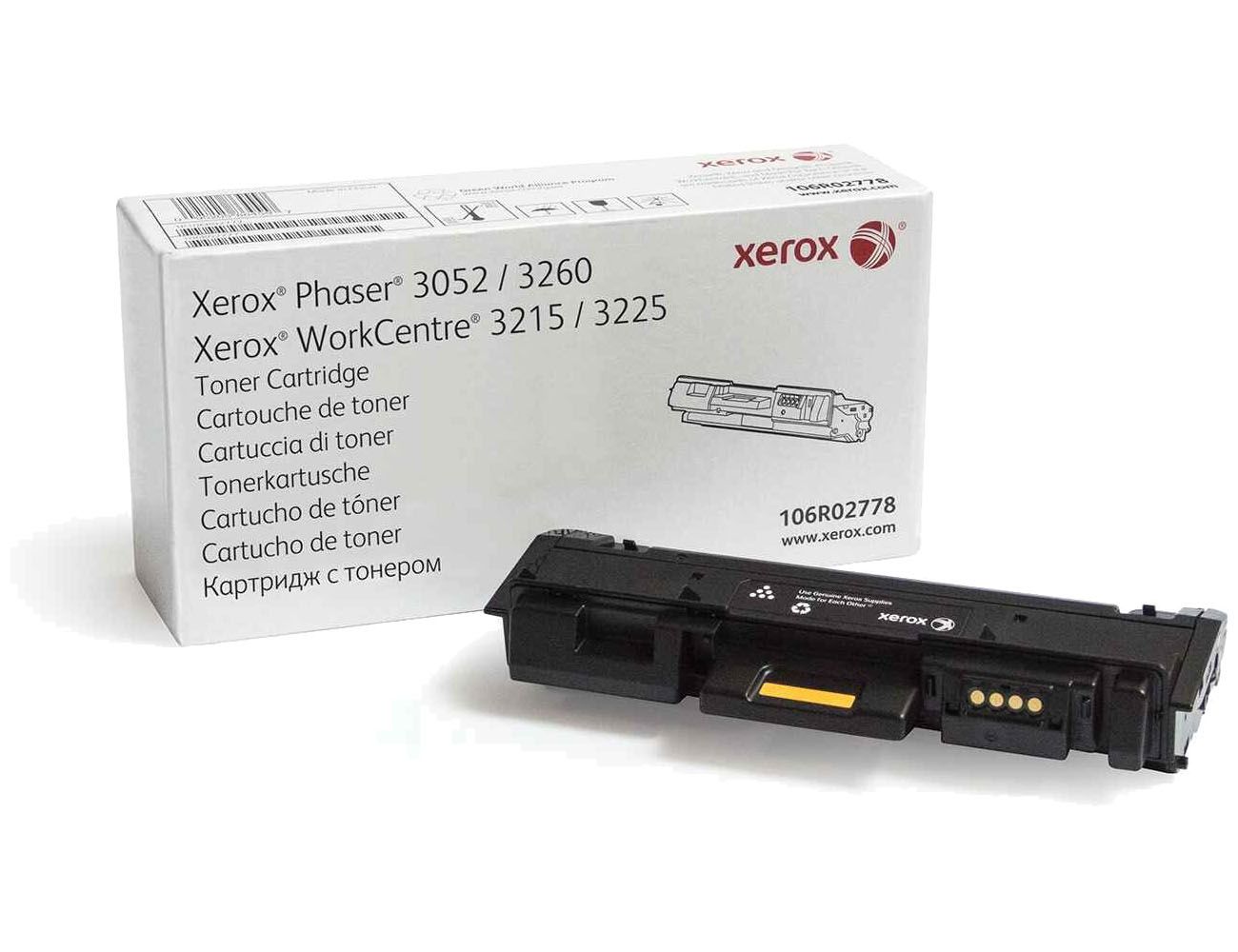 Toner-Xerox-106R02778-Negro.jpg Toner Xerox 106R02778 Para Phaser 3260 3215/3225 - Imagen 1