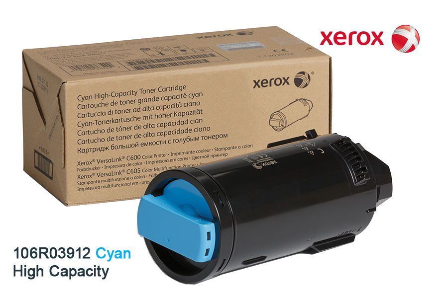 Toner Xerox 106R03912 Cyan High Capacity Toner Xerox 106R03912 Cyan High Capacity C600 - Imagen 1