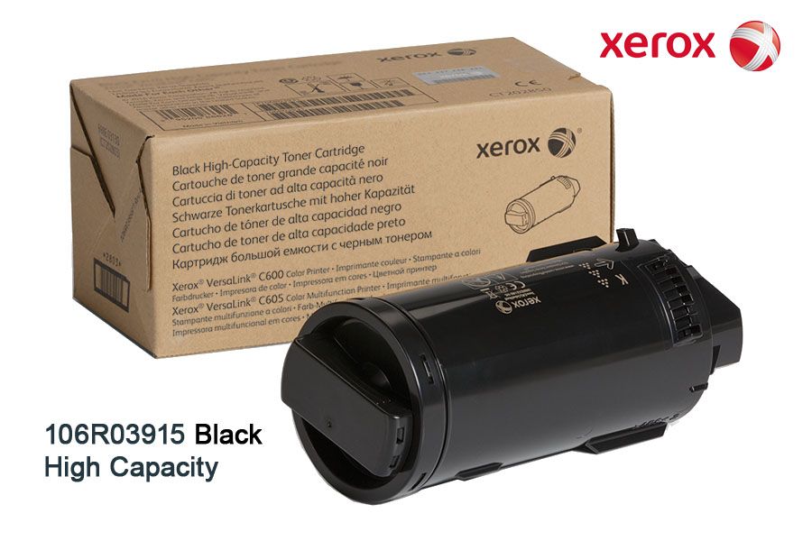 Toner Xerox 106R03915 Black High Capacity Toner Xerox 106R03915 Black High Capacity C600 - Imagen 1