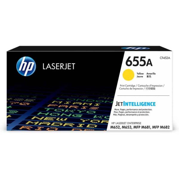 Toner HP 655A Yellow CF452A Para M652, M681