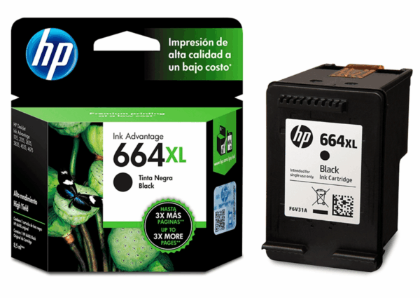 Tinta HP 664XL Black F6V31AL Deskjet 3787, 3789 - Imagen 3