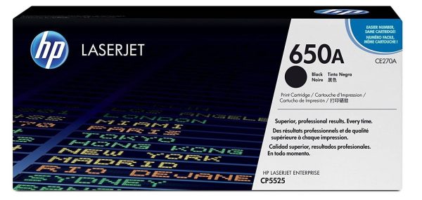 Toner HP 650A Negro CE270A Para CP5525/ M750 - Imagen 3