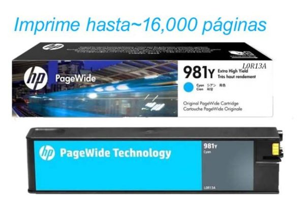 Tinta HP 981Y Cyan L0R13A mfp 586dn, 556dn