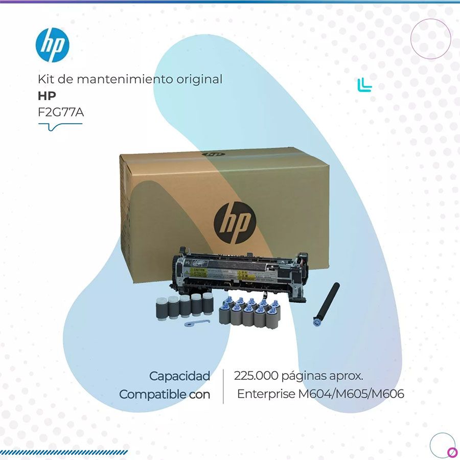 Kit de Mantenimiento HP F2G77A Kit de Mantenimiento HP F2G77A M604, M605, M606