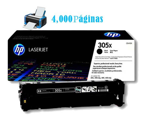 Toner HP 305X CE410X Toner HP 305X Black CE410X Para M351, M475, M375 - Imagen 1