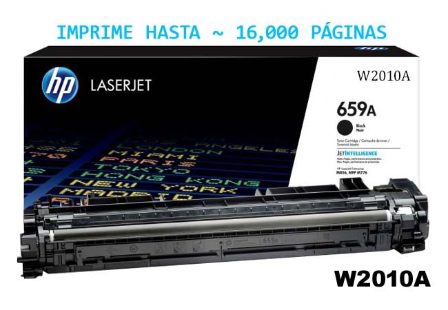 Toner HP 659A Black W2010A Toner HP 659A Black W2010A Para M856, MFP M776 - Imagen 1