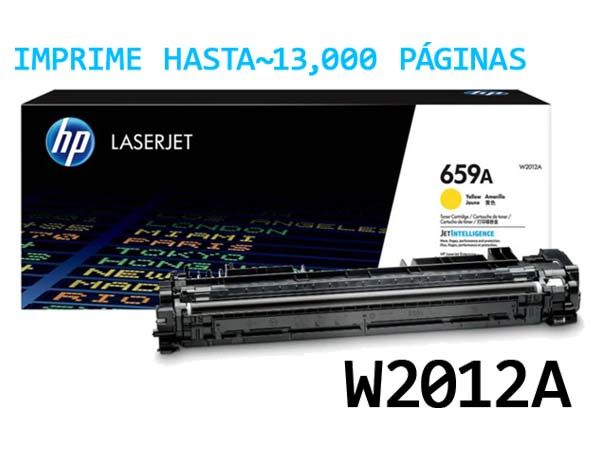 Toner HP 659A Yellow W2012A Toner HP 659A Yellow W2012A Para M856, MFP M751 - Imagen 1