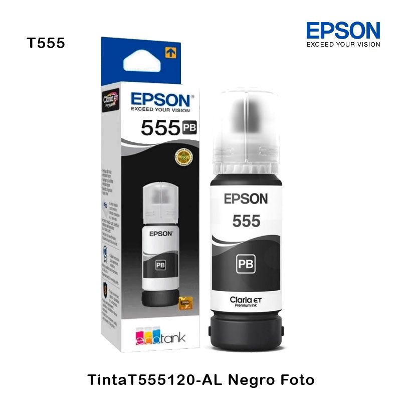 Tinta Epson T555120-AL Photo Black Tinta Epson T555120-AL Photo Black L8160/L8180 - Imagen 1
