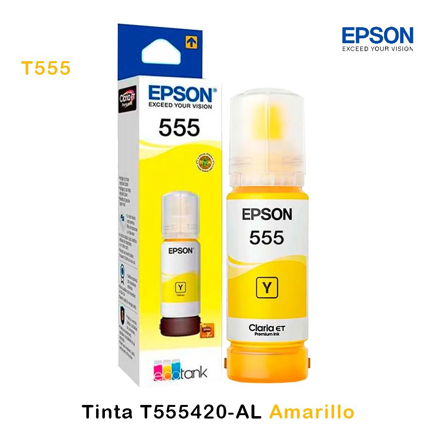 Tinta Epson T555420-AL Yellow Tinta Epson T555420-AL Yellow L8160/L8180 - Imagen 1