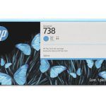 Tinta HP 738 Cyan 676M6A T850/T950 300ML