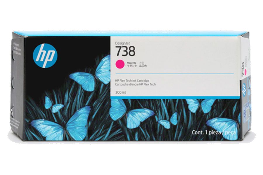 Tinta HP 738 Magenta 676M7A Tinta HP 738 Magenta 676M7A T850/T950 300ML - Imagen 1