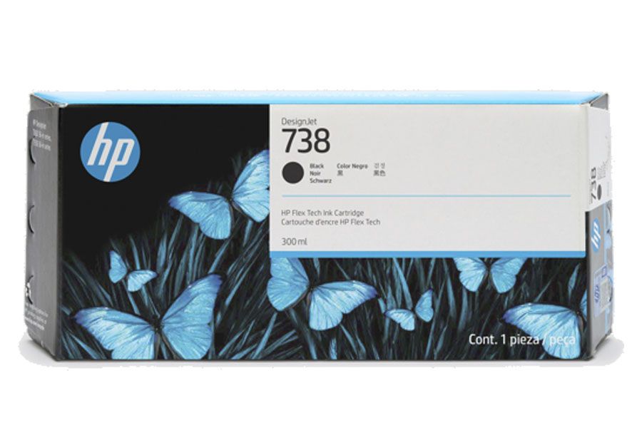 Tinta HP 738 Negro 498N8A Tinta HP 738 Negro 498N8A T850/T950 300ML - Imagen 1