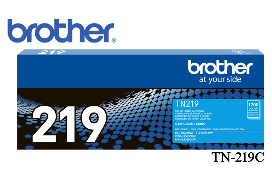 Toner Brother TN-219C Cyan Toner Brother TN-219C Cyan Para L3760/L3240 - Imagen 1