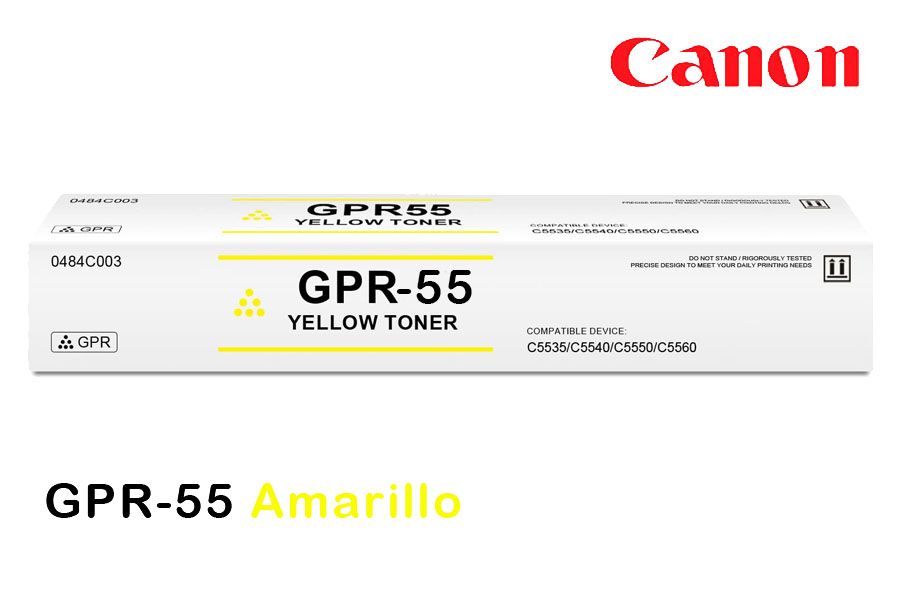 Toner Canon GPR-55 Yellow Toner Canon GPR-55 Yellow Para C5535i, C5540i, C5550i, C5560i - Imagen 1