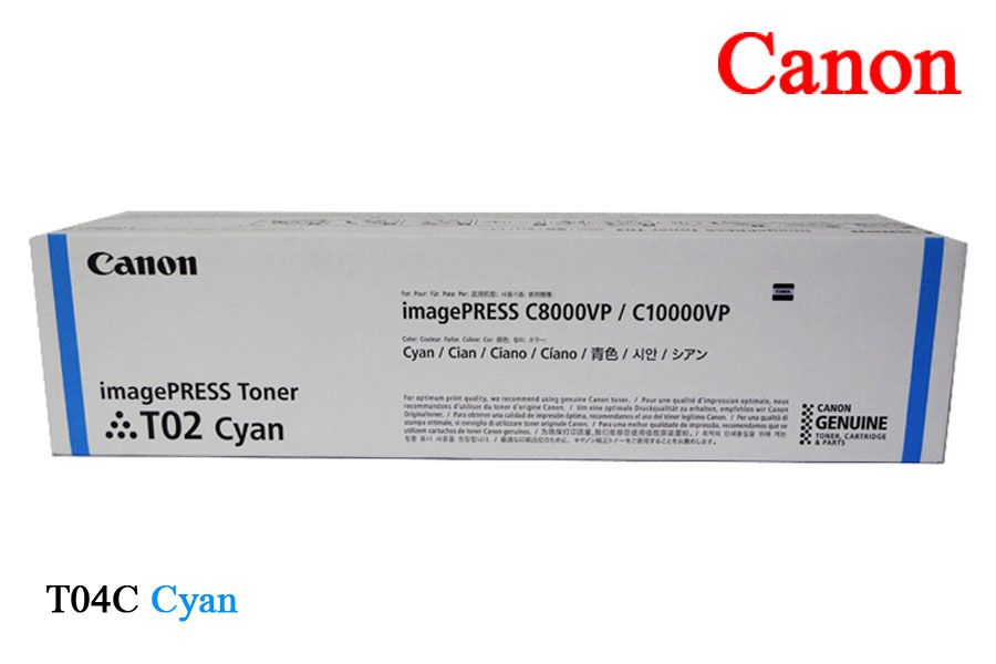 Toner Canon T02 Cyan Toner Canon T02 Cyan c8000VP, c10000VP - Imagen 1