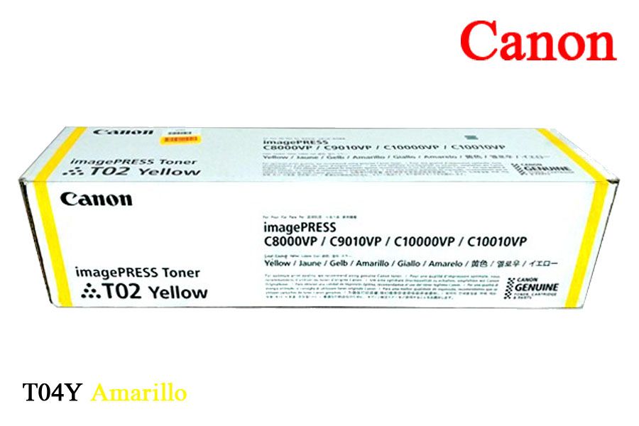 Toner Canon T02 Yellow Toner Canon T02 Yellow c8000VP, c10000VP - Imagen 1