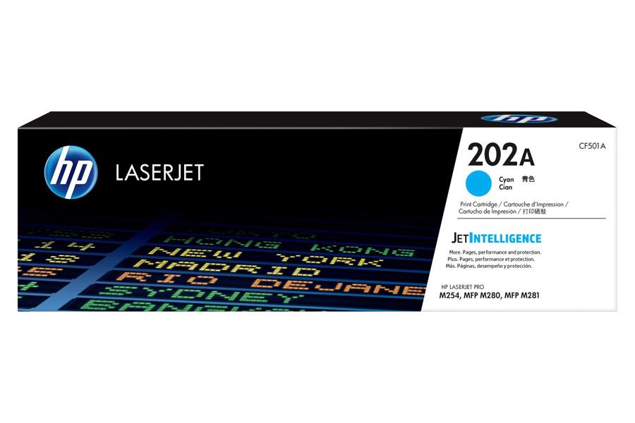Toner HP 202A Cyan CF501A Toner HP 202A Cyan CF501A