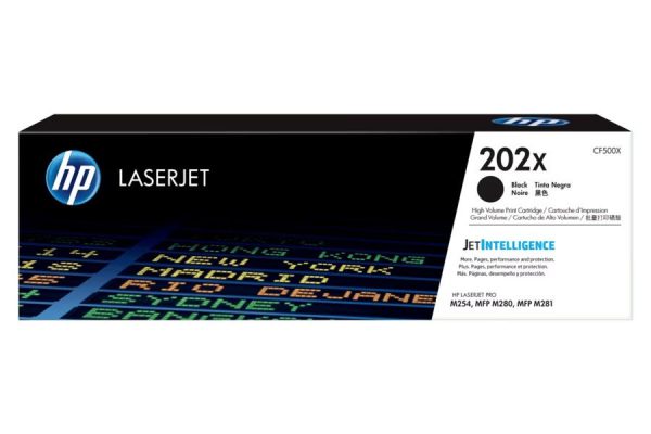 Toner HP 202X Negro CF500X