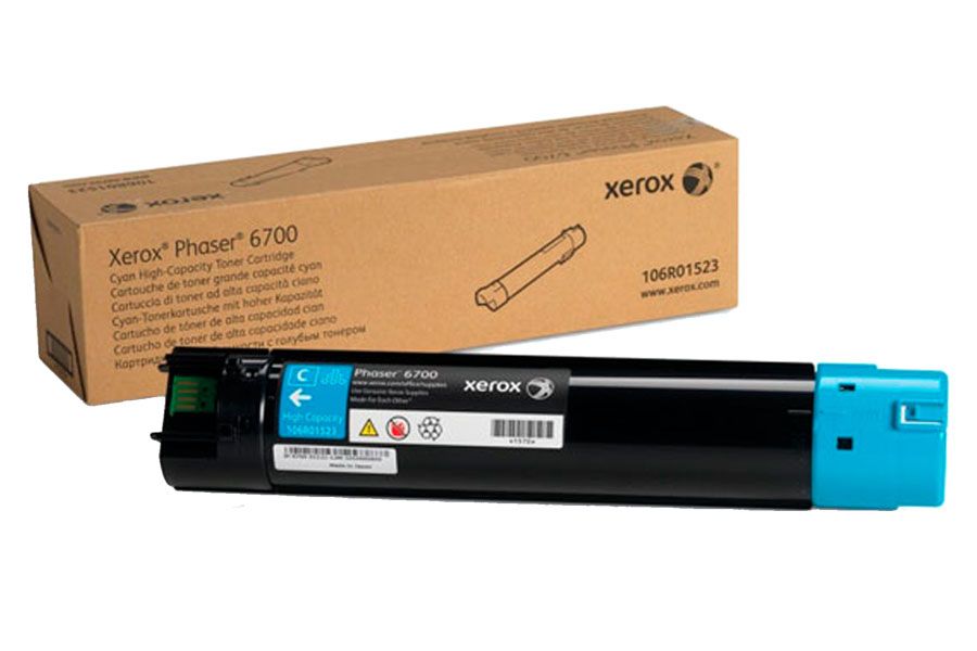 Toner Xerox 106R01523 Cyan Toner Xerox 106R01523 Cyan Phaser 6700 - Imagen 1