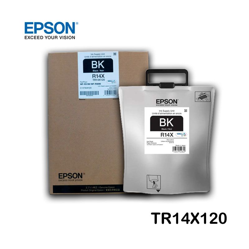 Tinta Epson R14X Negro TR14X120-AL Tinta Epson R14X Negro TR14X120-AL WF-R5190, WF-R5690 - Imagen 1