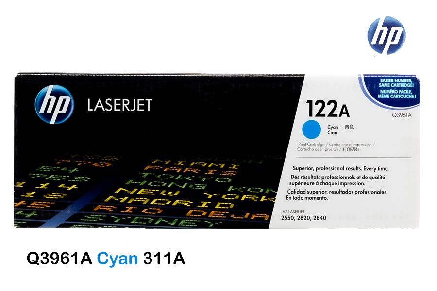 Toner HP 122A Cyan Q3961A Toner HP 122A Cyan Q3961A Para 2550, 2820, 2830 - Imagen 1