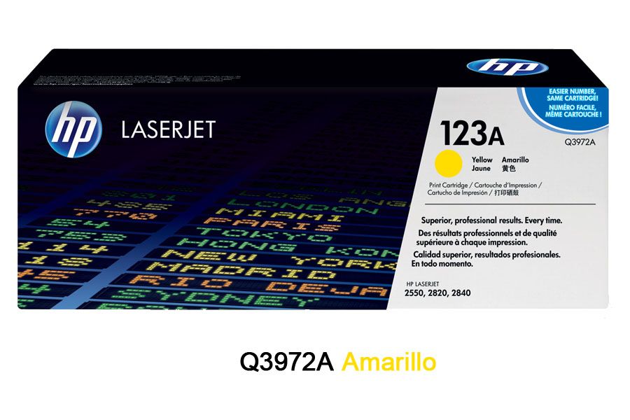 Toner HP 123A Yellow Q3972A Toner HP 123A Yellow Q3972A Para 2550L, 2550N - Imagen 1
