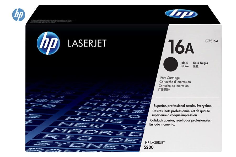 Toner HP 16A Black Q7516A LaserJet 5200 Toner HP 16A Black Q7516A LaserJet 5200 - Imagen 1